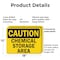 Signmission Chemical Storage OSHA Caution Sign, Plastic, 18in W x 12in L, 2PK OS-2PACK-CS-P-1218-L-19124 - alternate 6